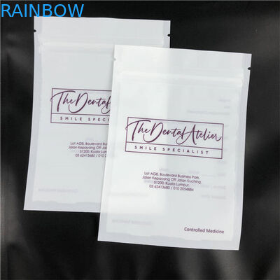 Máy căn chỉnh phẳng được in tùy chỉnh Túi bao bì Mylar Matte với một mặt rõ ràng