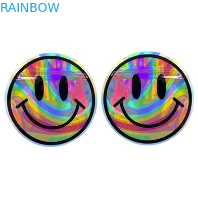 Hình dạng bất thường tùy chỉnh Túi dây kéo nhựa Mylar chống mùi 3,5g 7g