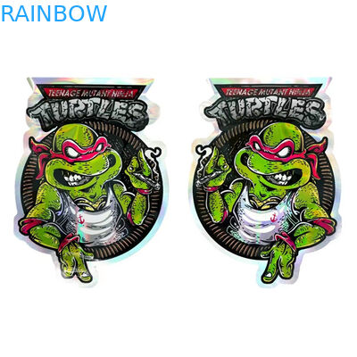 3.5g 7g Bao bì thực phẩm Mylar có thể mở rộng dây kéo Hình dạng bất thường cho bánh kẹo