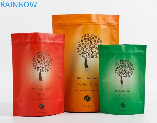 Soft Touch Stand Up Doypack Cookie Snack Bag Bao bì Túi gai dầu có dây kéo