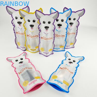 Cấp thực phẩm Hình dạng độc đáo Túi bao bì Giấy in kỹ thuật số Cắt bế Đứng lên Túi có dây kéo