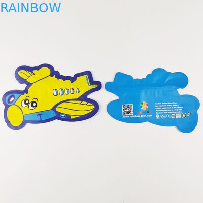 Túi Mylar có hình dạng tùy chỉnh đặc biệt Cắt chết Túi không đều với dây kéo