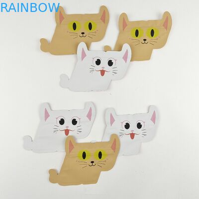 Túi Mylar có hình dạng tùy chỉnh đặc biệt Cắt chết Túi không đều với dây kéo