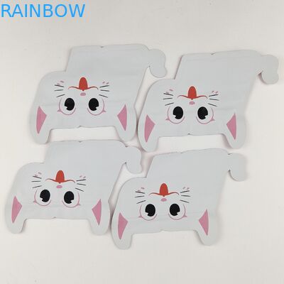 Túi Ziplock Mylar bằng nhựa có hình dạng In kỹ thuật số cho trẻ em Túi bao bì bằng giấy bạc không đều