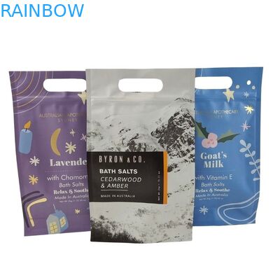 Thiết kế tùy chỉnh Đứng lên Túi có dây kéo Bao bì tẩy da chết toàn thân Túi nhôm lá Mylar