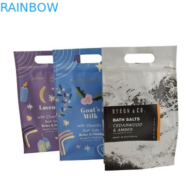 Thiết kế tùy chỉnh Đứng lên Túi có dây kéo Bao bì tẩy da chết toàn thân Túi nhôm lá Mylar