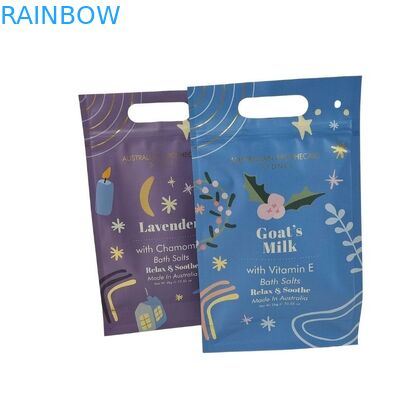 Thiết kế tùy chỉnh Đứng lên Túi có dây kéo Bao bì tẩy da chết toàn thân Túi nhôm lá Mylar