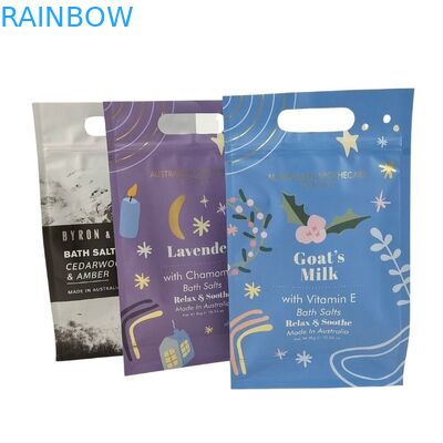 Thiết kế tùy chỉnh Đứng lên Túi có dây kéo Bao bì tẩy da chết toàn thân Túi nhôm lá Mylar