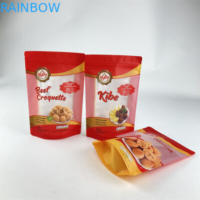 Trái cây khô bằng nhựa in tùy chỉnh Túi đóng gói Đứng lên cho Khoai tây chiên chuối