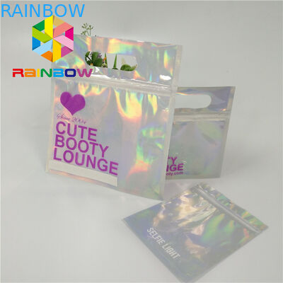 Túi bao bì bikini bằng nhựa không thấm nước Soft Touch Đồ bơi tái chế Túi khóa zip