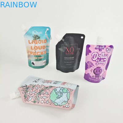 Túi đựng vòi nhựa dẻo Doypack lỏng cho nước sốt / mỹ phẩm cà chua