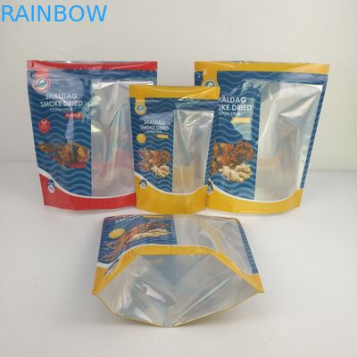Túi đựng đồ ăn nhẹ Thực phẩm khô Mylar Ziplock Túi đứng lên
