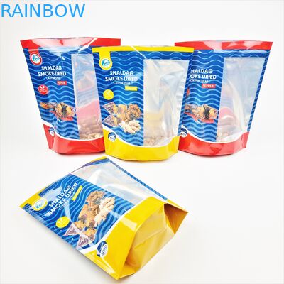 Đứng lên Túi bao bì bằng nhôm Đồ ăn nhẹ Thuốc lá Gia vị Túi Ziplock có thể uốn lại được