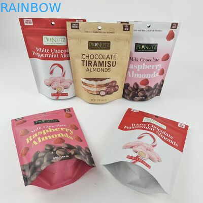 Đứng lên Túi bao bì bằng nhôm Đồ ăn nhẹ Thuốc lá Gia vị Túi Ziplock có thể uốn lại được