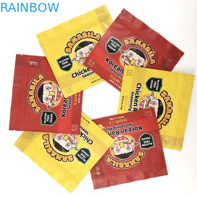 Túi Mylar In tùy chỉnh trong suốt Túi chống mùi 3.5g Túi giấy Ziplock có thể ăn được