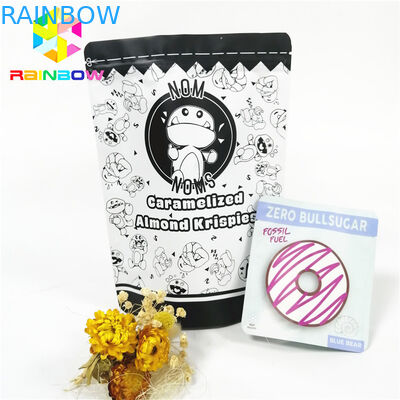 Bánh quy ăn nhẹ Sô cô la Ziplock Đứng lên Túi thực phẩm Cấp MOPP PET PE CMYK Màu