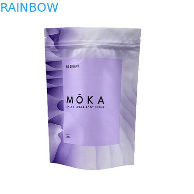 Logo tùy chỉnh được in Đứng lên Túi Ziplock Muối biển / Xà phòng lỏng / Bao bì tẩy tế bào chết cơ thể