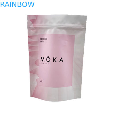 Logo tùy chỉnh được in Đứng lên Túi Ziplock Muối biển / Xà phòng lỏng / Bao bì tẩy tế bào chết cơ thể