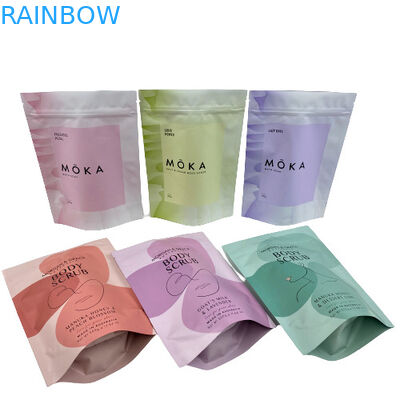 Zipper Mylar Stand Up Pouches In Gravnre cho muối tắm tẩy tế bào chết toàn thân