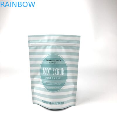 Zipper Mylar Stand Up Pouches In Gravnre cho muối tắm tẩy tế bào chết toàn thân