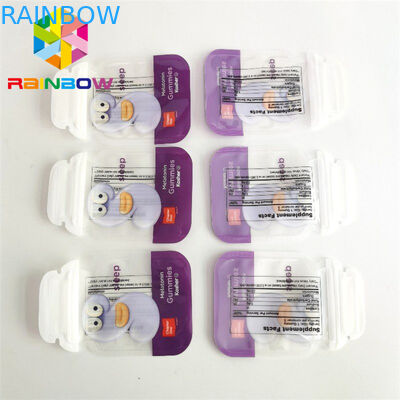 Túi đóng gói thực phẩm ăn được Soft Touch 3,5g Cookie Hình dạng đặc biệt Die Cut Túi Mylar