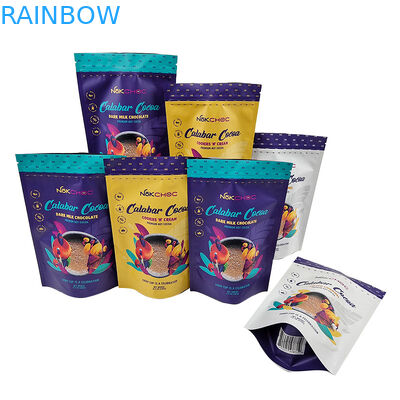 Bao bì ăn được tùy chỉnh Túi đứng lên với dây kéo có mùi bằng chứng