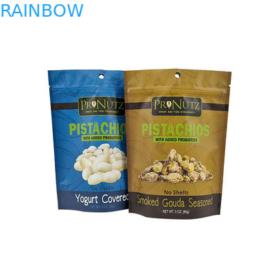 3,5g Smell Proof Custom Cookie Candy Cấp thực phẩm Zip Lock Bag Lá trắng