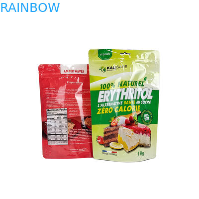 3,5g Smell Proof Custom Cookie Candy Cấp thực phẩm Zip Lock Bag Lá trắng