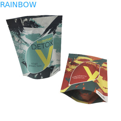 Logo tùy chỉnh Hạt cà phê trắng Trà Mylar Nhôm Foil Túi Mùi Bằng chứng