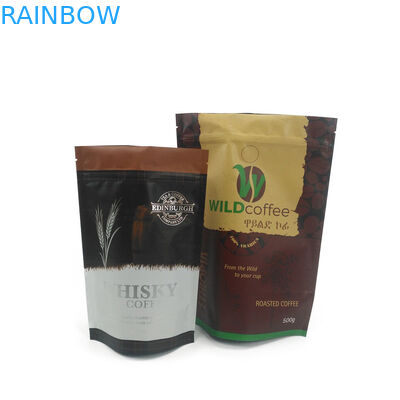 Bao bì trà cà phê Túi Ziplock mờ trắng có mùi bằng chứng với logo của bạn