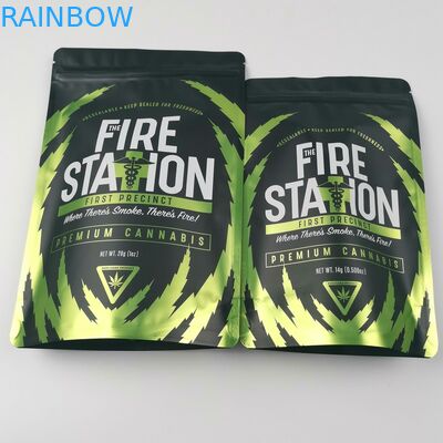 Lá nhựa Bao bì hương thảo dược Túi Mylar Đứng lên Túi Cần sa Hoa