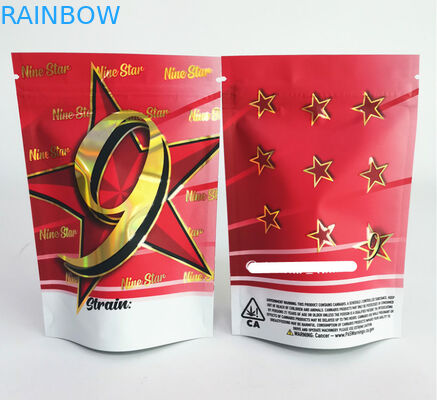 Túi đóng gói cần sa CBD Weed 420 In kỹ thuật số Doypack Die Cut Hương thảo dược
