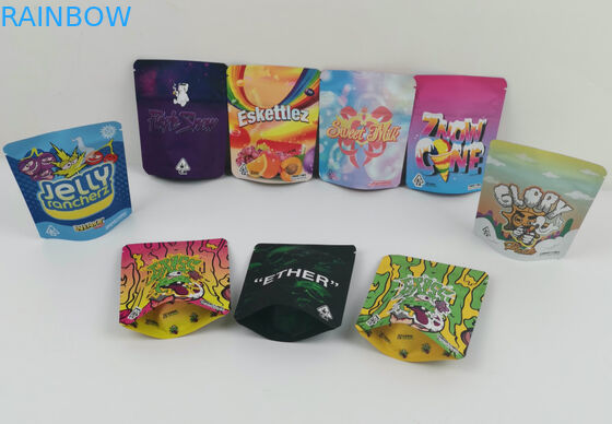 Túi đóng gói cần sa CBD Weed 420 In kỹ thuật số Doypack Die Cut Hương thảo dược