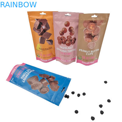 14G 28G Candy Cookie ăn được Mylar Túi Nhựa Niêm phong Mờ chống trẻ em Đứng lên