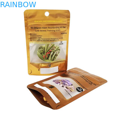 3,5g Túi dây kéo đứng lên Túi Mylar Túi nhôm hình ba chiều có dây kéo chống trẻ em