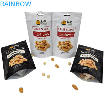 Túi nhựa Mylar có thể khóa lại bằng nhựa in 3,5g Bao bì cảm ứng mềm có dây kéo