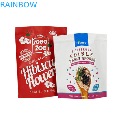 Túi nhựa Mylar có thể khóa lại bằng nhựa in 3,5g Bao bì cảm ứng mềm có dây kéo