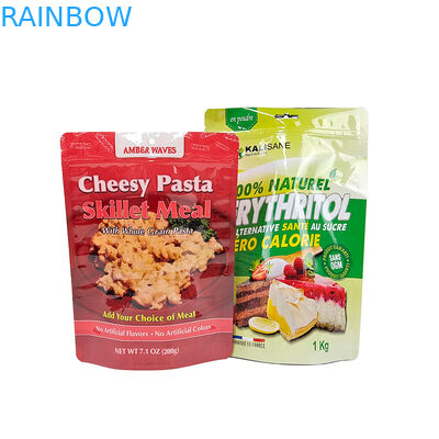 Túi nhựa Mylar có thể khóa lại bằng nhựa in 3,5g Bao bì cảm ứng mềm có dây kéo