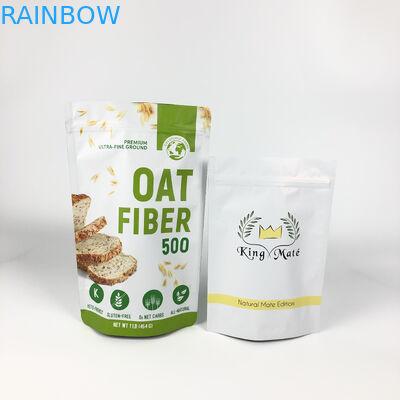 Bao bì nhãn tùy chỉnh Túi Mylar Bột yến mạch Heat Seal Túi nhiều lớp Zipper Doypacks