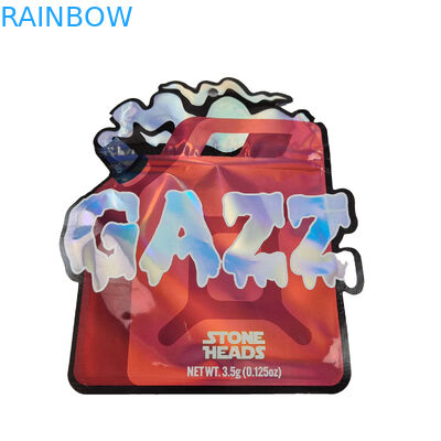 Hình dạng in tùy chỉnh Die Cut Mylar Túi 1g 3,5g 7g 14g 28g Đối với kẹo Cookie ăn được