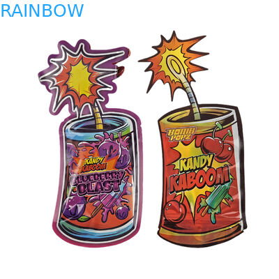 Thiết kế tùy chỉnh 3,5g 7g 14g 28g Túi cắt khuôn Ziplock Hình dạng đặc biệt Chống trẻ em Hình dạng tùy chỉnh Bao bì túi ăn nhẹ Mylar