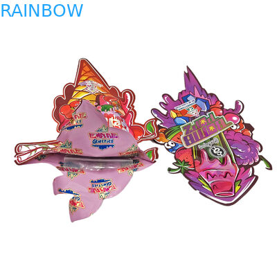 3,5g 7g Candy Cookie Hình dạng đặc biệt tùy chỉnh không thường xuyên Bao bì có mùi Mylar Die Cut Túi