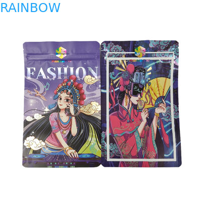 Bao bì nhựa ăn được Túi nhôm có dây kéo đứng lên cho Snack Cookie Protein Powder