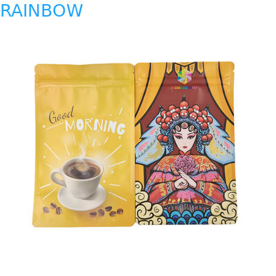 Bao bì nhựa ăn được Túi nhôm có dây kéo đứng lên cho Snack Cookie Protein Powder