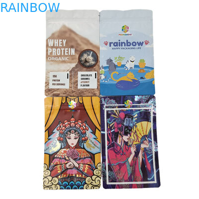 Bao bì cấp thực phẩm Túi nhôm mờ tùy chỉnh có thể ăn được Mylar Snack Zip Lock