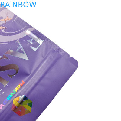 Bao bì cấp thực phẩm Túi nhôm mờ tùy chỉnh có thể ăn được Mylar Snack Zip Lock