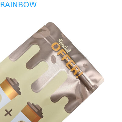 Lá ăn được đứng lên túi dây kéo 100g nhựa cho kẹo / đồ ăn nhẹ / cà phê / túi mylar thức ăn cho thú cưng