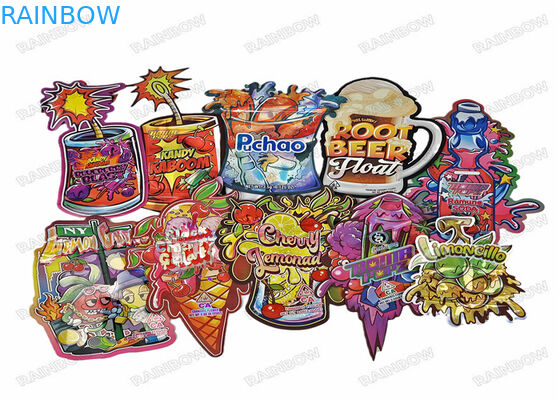 Logo tùy chỉnh Die Cut Ziplock Túi nhỏ 3,5g Bao bì cấp thực phẩm Dây kéo chống mùi