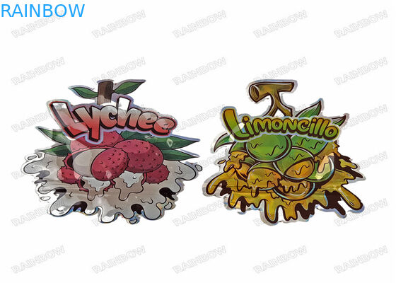 Tùy chỉnh hình dạng đặc biệt có thể ăn được bằng chứng mùi Die Cut Ziplock 3.5 Túi Mylar cho kẹo