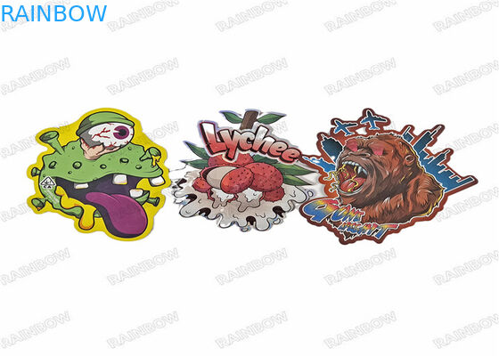 Túi Mylar ăn được Túi nhựa hình cắt đặc biệt có túi Ziplock 3,5g Bánh quy kẹo